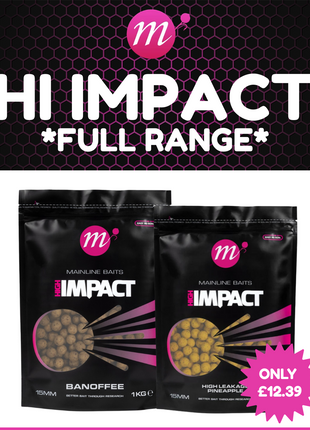 Mainline Hi Impact Boilie Range - FULL Range Available from REDUCED to £12.39