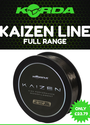 Korda Kaizen Line NEW - 1000m Spool - Full Range Available - ALL SIZES £23.79