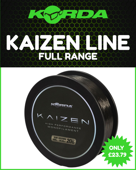 Korda Kaizen Line NEW - 1000m Spool - Full Range Available - ALL SIZES £23.79