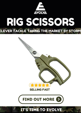 Evolve Tackle Rig Scissors. Carp Fishing’s Versatile Tool **NEW**