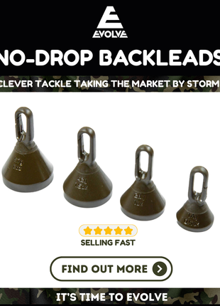 Evolve Tackle Back Leads/Weights NO DROP BackLeads Carp Fishing **NEW**