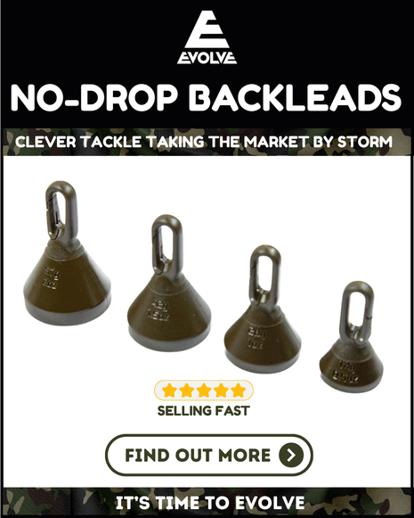 Evolve Tackle Back Leads/Weights NO DROP BackLeads Carp Fishing **NEW**