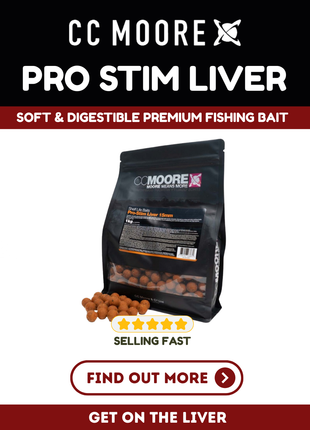 CCMoore Pro-Stim Liver Boilies - All Sizes 10mm, 15mm, 18mm, 24mm in 1kg & 5kg Bags