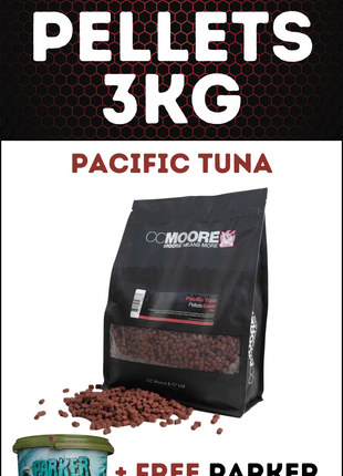 CCMoore Pacific Tuna Pellets 3KG + FREE Parker Baits Bucket - £22.99