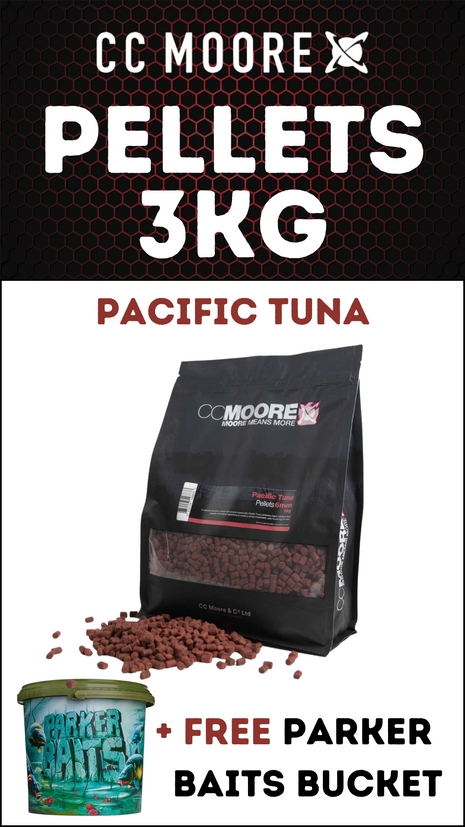 CCMoore Pacific Tuna Pellets 3KG + FREE Parker Baits Bucket - £22.99