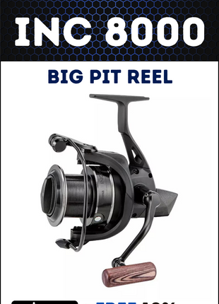 Okuma INC 8000 Carp Reel - Big Power, Big Spool, Big Performance