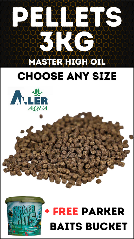 Aller Aqua MASTER 3KG Pellets + FREE Parker Baits Bucket - £15.99