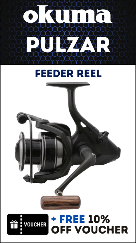 okuma baitrunner reels uk Carbonite CBF155a Bait Feeder Reel St Ives Tackle Okuma Reels Billing Tackle