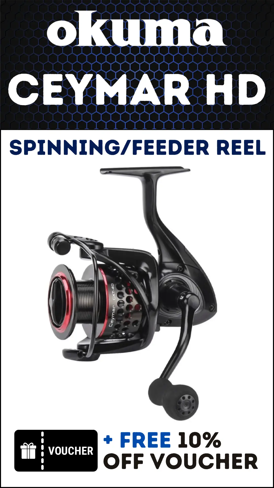 okuma ceymar 3000 hd CBF-3000 SPINNING REEL Grimsby Tackle and Ergo grip handle knobs on 5000 OKUMA CEYMAR HD REEL 2500A