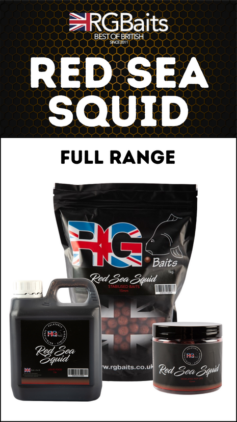 RG Baits Red Sea Squid Full Range  - From £10.99 - Same Day Dispatch