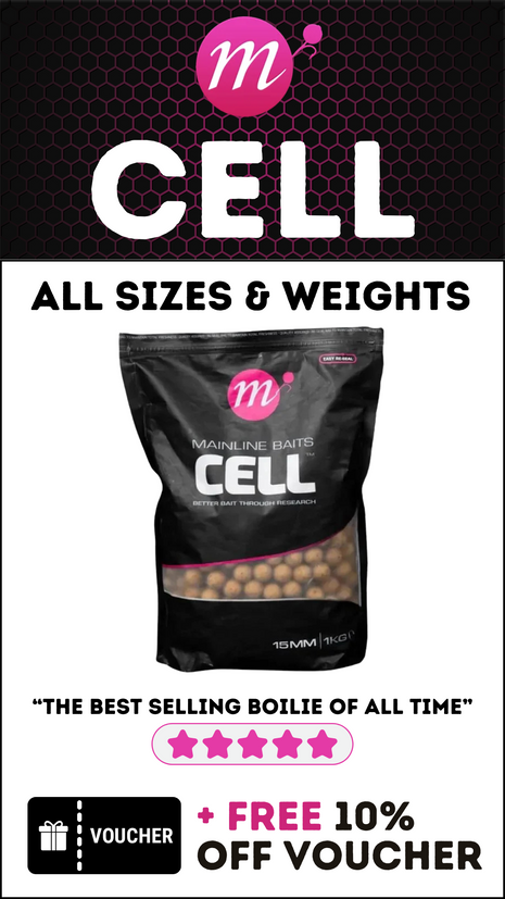 Mainline Cell Boilies *All Sizes* 10mm, 15mm, 18mm in 1kg and 5kg Bags