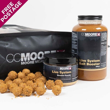 LIVE SYSTEM CC Moore Boilies - FULL RANGE - Pellets Liquids Popups Wafters