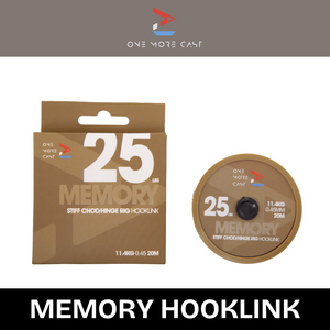 OMC Memory Stiff Chod Hinge Rig Fishing Hooklink 25m