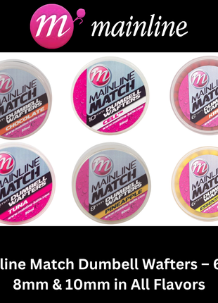 Mainline Match Dumbell Wafters – 6mm, 8mm & 10mm in All Flavors