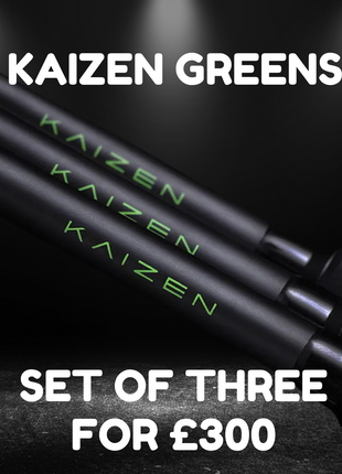 3 x KORDA KAIZEN GREEN RODS for £300 10/12FT + FREE 12ft Korda Rod Holdall
