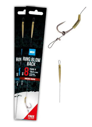 Nash Ring Blow back size 4 micro barb by Billing Tackle