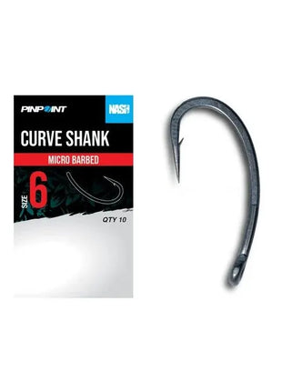 Nash curve shank size 6 micro barb by Billing Tackle