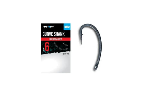 Nash curve shank size 6 micro barb by Billing Tackle