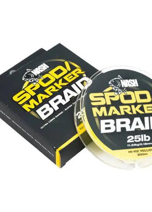 Nash spod/marker braid HI-VIZ YELLOW 25lb 300m by Billing Tackle