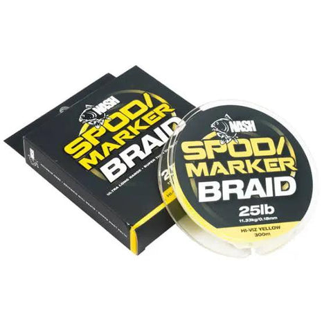 Nash spod/marker braid HI-VIZ YELLOW 25lb 300m by Billing Tackle