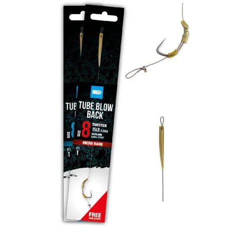 Nash tube blowback size 4 barbless by Billing Tackle