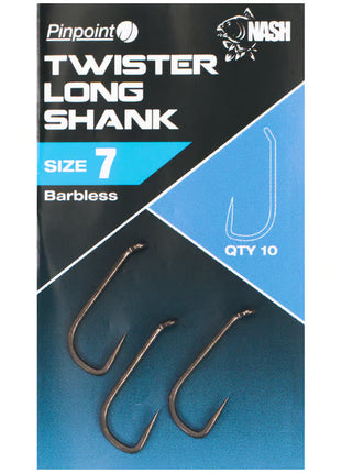 Nash twister Longshank Size 4 barbless by Billing Tackle