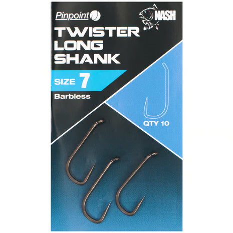 Nash twister Longshank Size 4 barbless by Billing Tackle