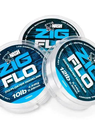 Nash zig flo 10lb clear by Billing Tackle