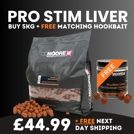 CC Moore Pro Stim Liver 5kg + Hookbait £44.99