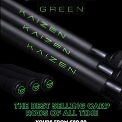 KORDA Kaizen Green Rods / Nets / Spods | Full Range by Billing Tackle