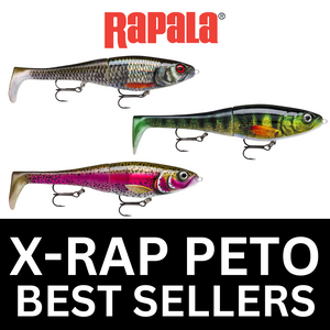 Rapala X Rap Peto Slow Sinking Lures Pike Perch Zander Catfish + FREE TRACE