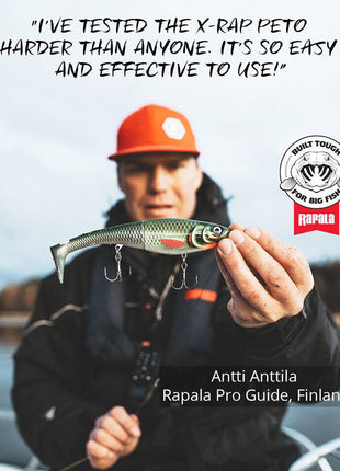 Rapala X Rap Peto Slow Sinking Lures Pike Perch Zander Catfish + FREE TRACE