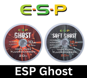 SOFT Ghost ESP Fluorocarbon Hooklink 20m. Soft Ghost All Sizes