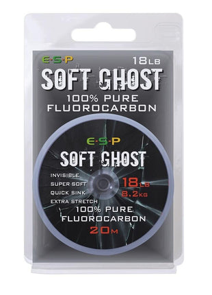 SOFT Ghost ESP Fluorocarbon Hooklink 20m. Soft Ghost All Sizes