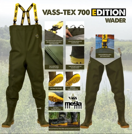 VASS Waders **SALE** All Models, All Sizes - UP TO 10% OFF RRP by Billing Tackle