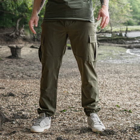 Timeless Cuffed Cargo Trouser - Green - Premium Grade Fishing Clothes