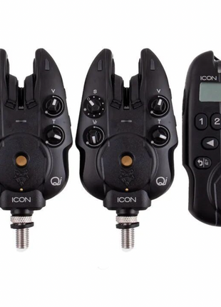Wolf Icon Qi Bite Alarms & Hubb or QR Receiver - 3 Alarm SET