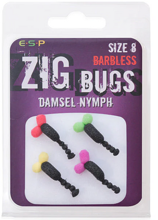 ESP Zig Bugs BARBLESS - Damsel Nymph & Water boatman