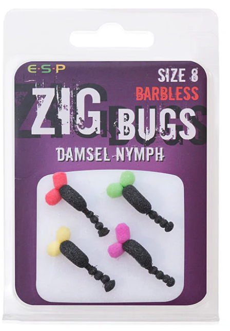 ESP Zig Bugs BARBLESS - Damsel Nymph & Water boatman