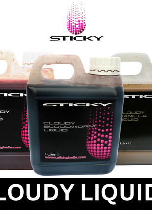 Sticky Baits Cloudy KRILL MANILLA BLOODWORM 1 Litre Jugs