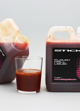 Sticky Baits Cloudy KRILL MANILLA BLOODWORM 1 Litre Jugs