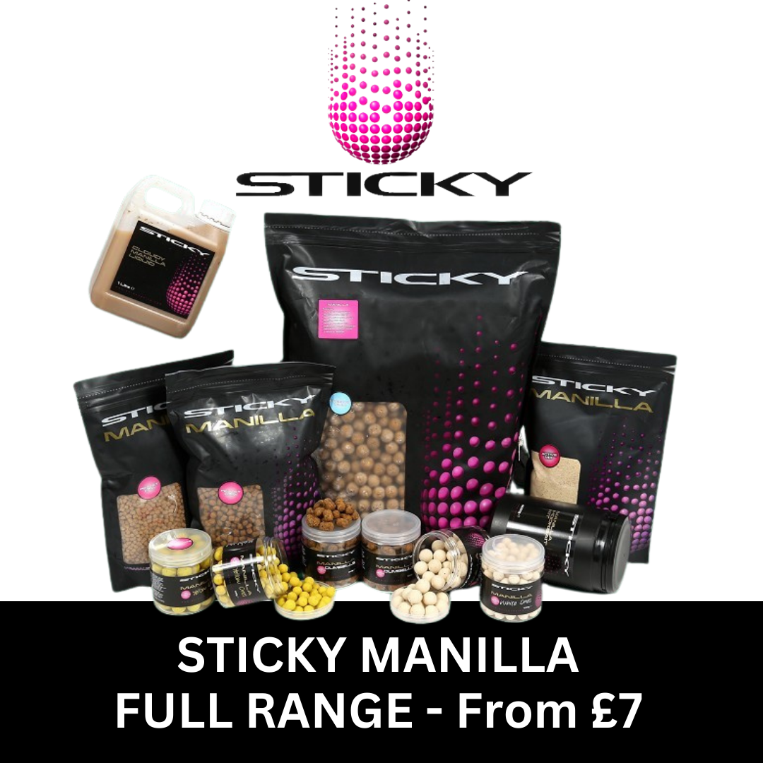 Sticky Baits Manilla - FULL RANGE - Active Boilies Pellets Popups Bag Mix