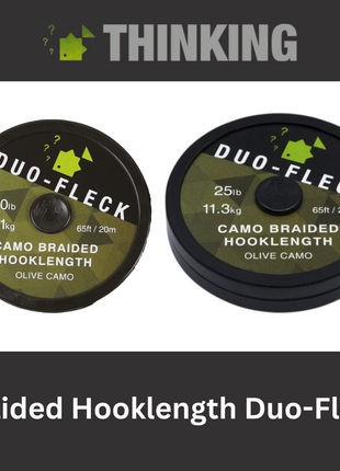 Thinking Anglers Braided Hooklength Duo-Fleck – Olive Camo