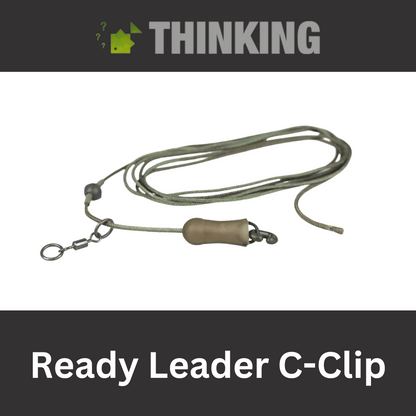 Thinking LEADCORE 45lb OLIVE CAMO READY LEADER C-CLIP