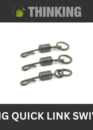 Thinking Anglers Size-8 Ring Quick Link Swivels – Qty 10