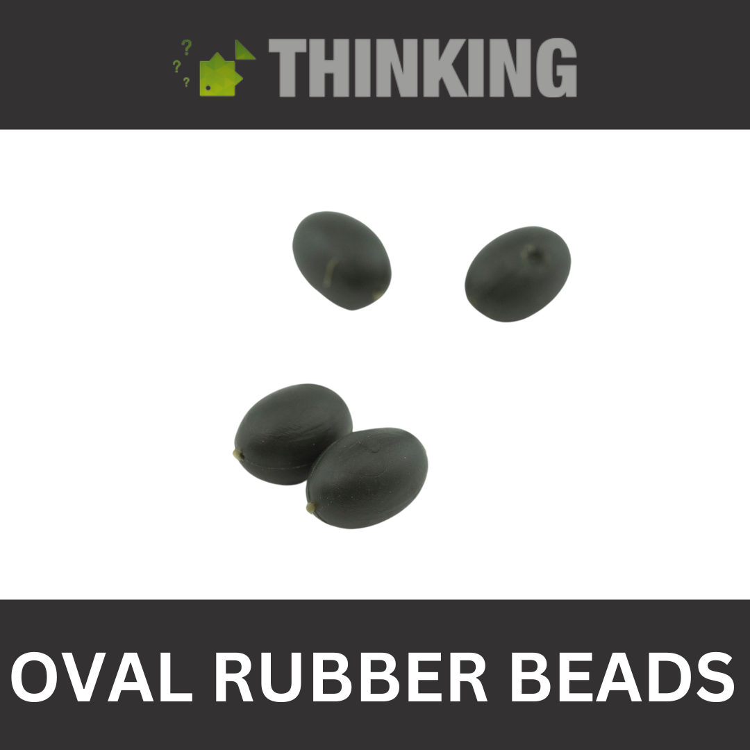 Thinking Tungsten 5mm Oval Rubber Beads - Tungsten - Qty 10