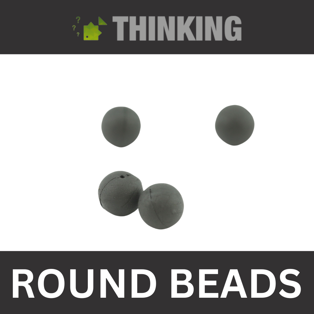 Thinking Tungsten 5mm Round Beads – Qty 12