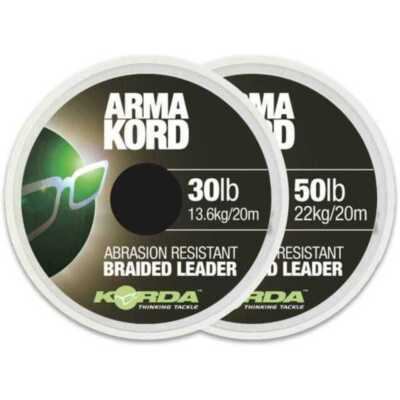 Korda Arma Kord Abrasion Resistant Braided Leader (20m) by Billing Tackle