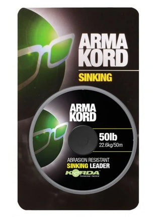Korda Arma Kord Abrasion Resistant Sinking Leader (50m) by Billing Tackle