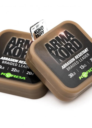 Korda Arma Kord Abrasion Resistant Braided Leader (20m) by Billing Tackle